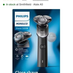 Philips Norelco Shaver 5000X - Black and Gray